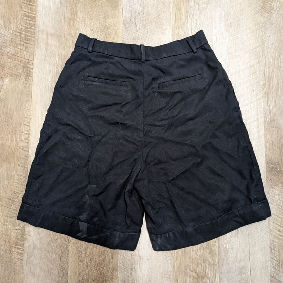 Everlane Black Lyocell High Rise Shorts - Picture 7 of 8